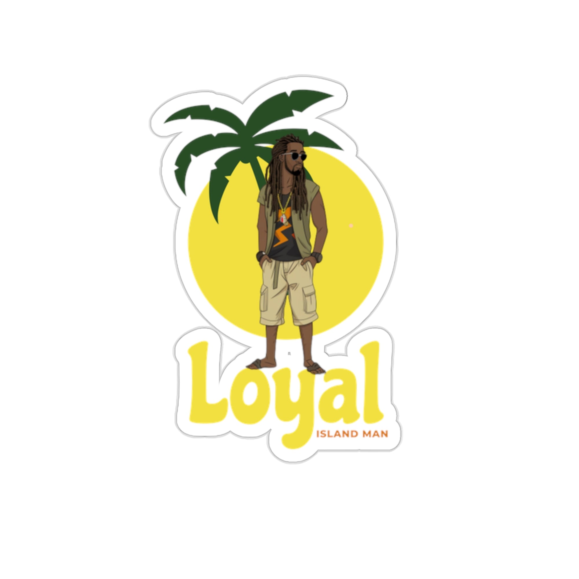 Loyal Island Tree - Kiss-Cut Stickers