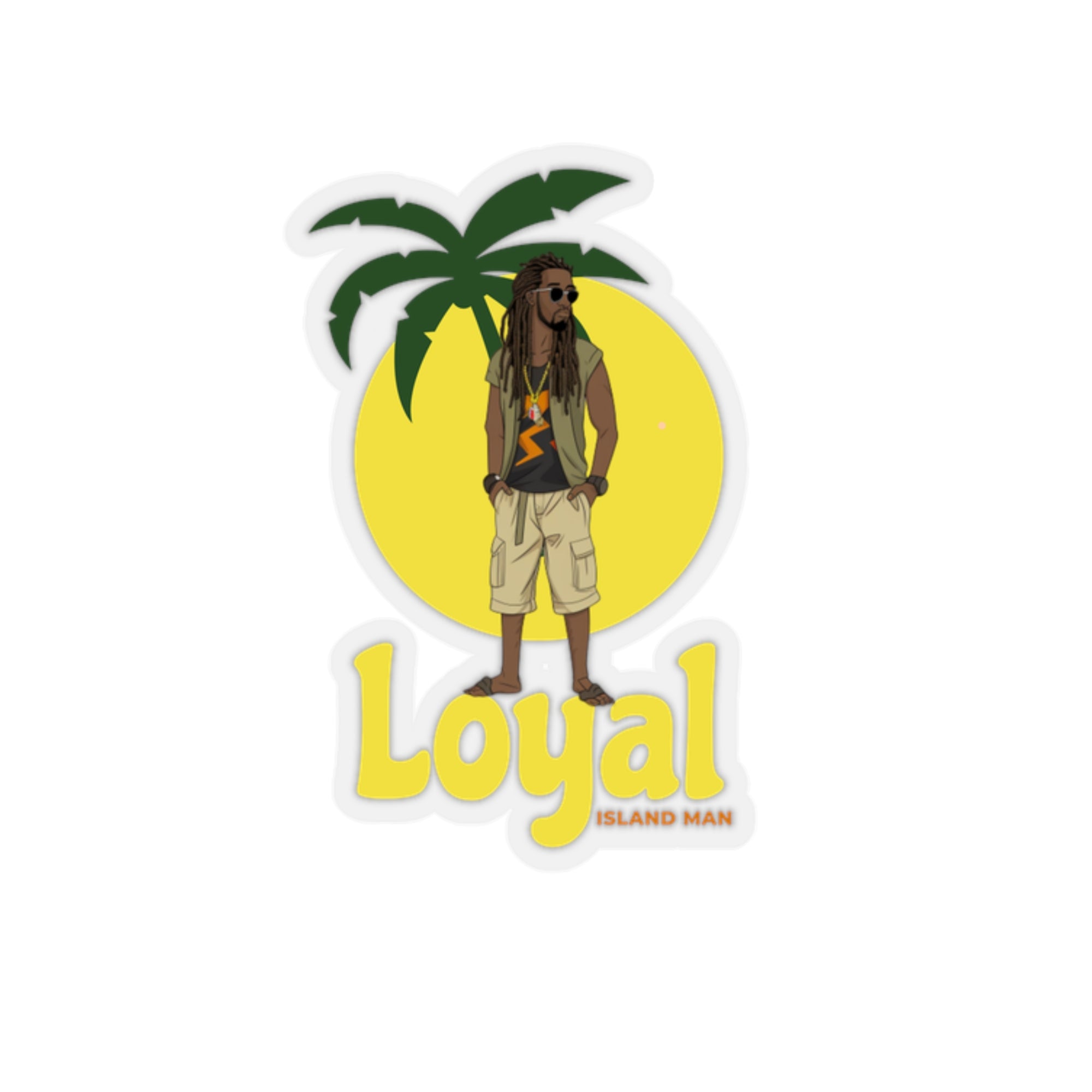 Loyal Island Tree - Kiss-Cut Stickers