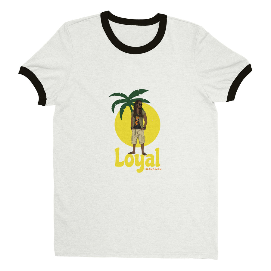 Loyal Island Man Graphic - Unisex Ringer T-shirt